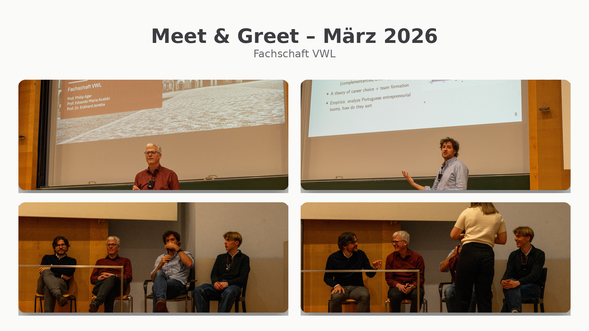 Meet & Greet der Fachschaft VWL